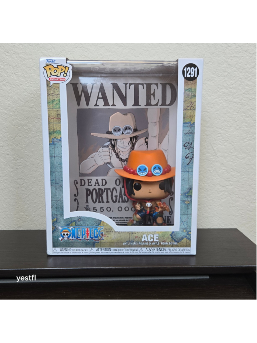 Boys Funko Ace One Piece Action Figure Orange Brown 1291